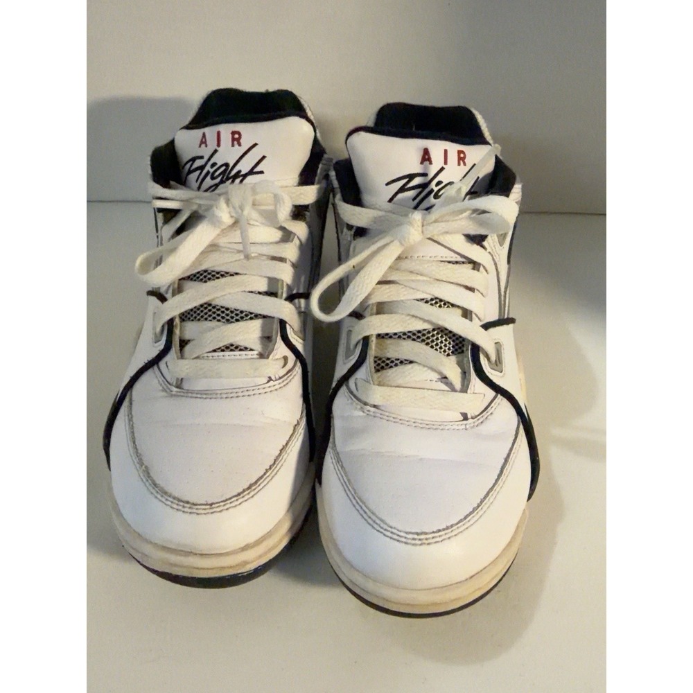 Nike Air Flight 89 GS 5Y White Black Wolf Grey Sneakers HF0406-102
